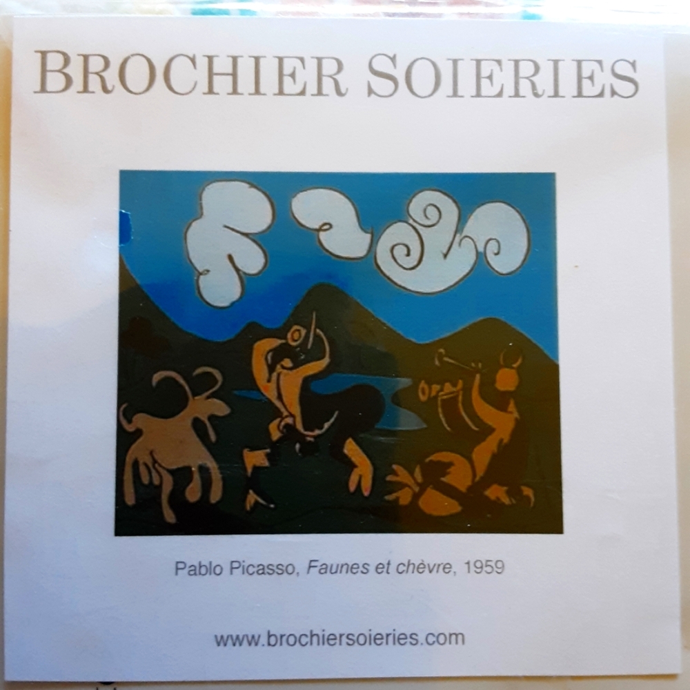 Brochier Soieries Scarf Picasso Print